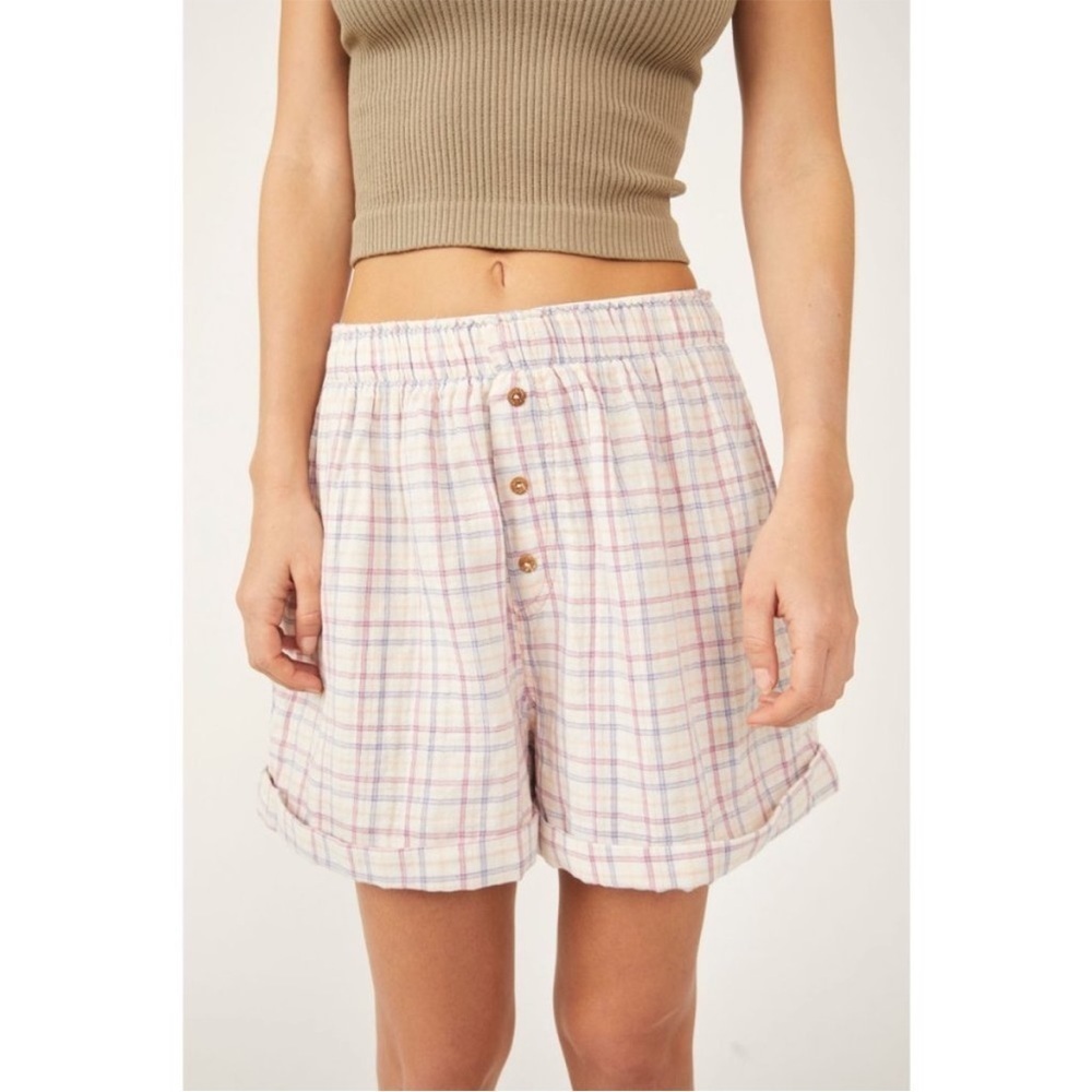 Free People Sunday Morning Boxer Shorts NWT